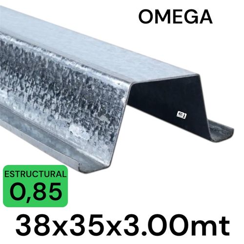 METALCON OMEGA 3MT x 35x38 x 0.85MM ESTRUCTURAL