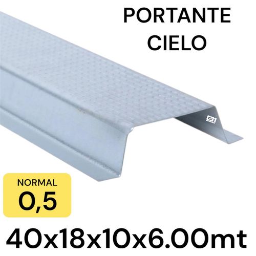 METALCON PORTANTE CIELO 40R 6MT 0,5