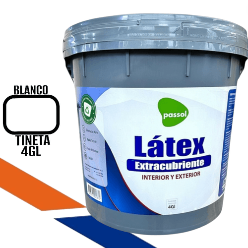Latex Extracubriente blanco tineta passol