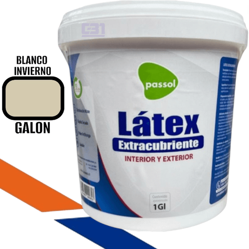 Latex Extracubriente Blanco Invierno Galon passol