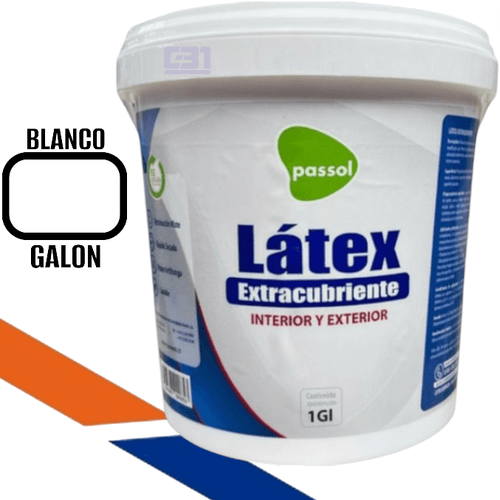 Latex Extracubriente Blanco Galon passol