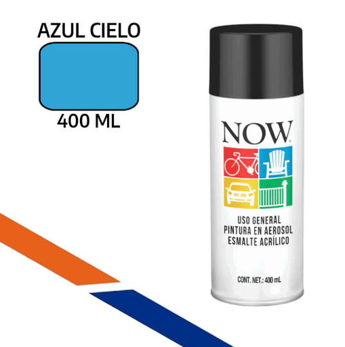 Pintura Spray Esmalte Acrílico NOW Azul Brillante