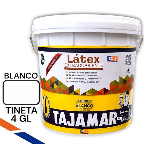 Latex Extracubriente Blanco Tineta Tajamar