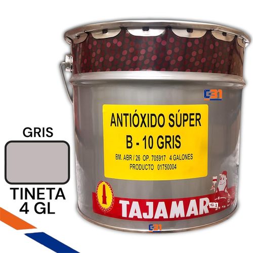 ANTIOXIDO GRIS TINETA 4GL TAJAMAR SUPER B-10 ANTICORROSIVO