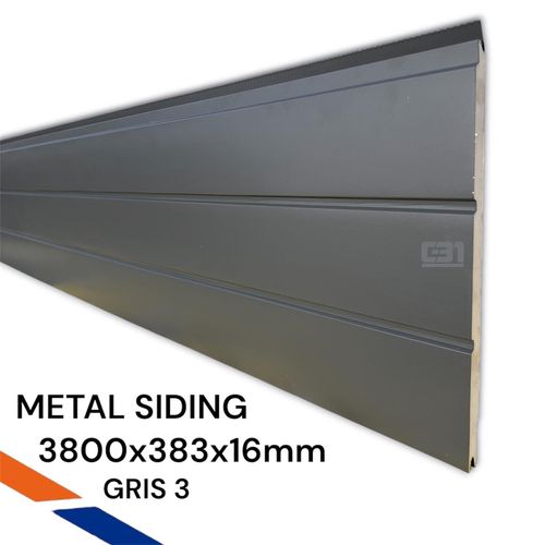 METAL SIDING 3800X383X16 GRIS 3