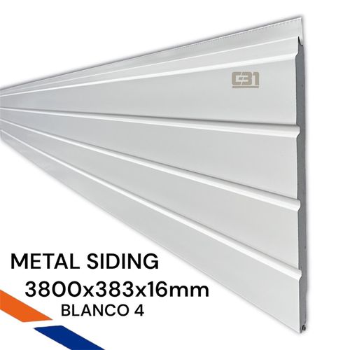 METAL SIDING 3800X383X16 BLANCO 4