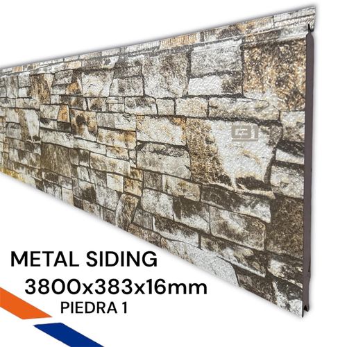 METAL SIDING 3800X383X16 PIEDRA 1
