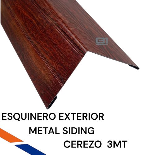 ESQUINERO EXTERIOR CEREZO METAL SIDING 3MT
