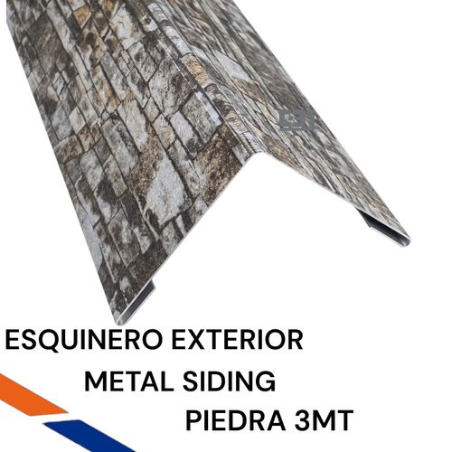 ESQUINERO EXTERIOR PIEDRA METAL SIDING 3MT