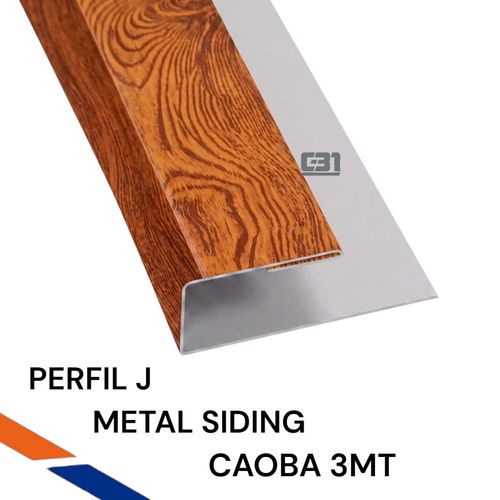 PERFIL J CAOBA METAL SIDING 3MT