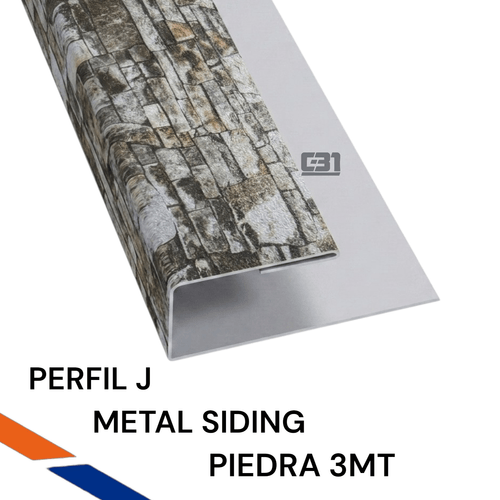 PERFIL J PIEDRA METAL SIDING 3MT