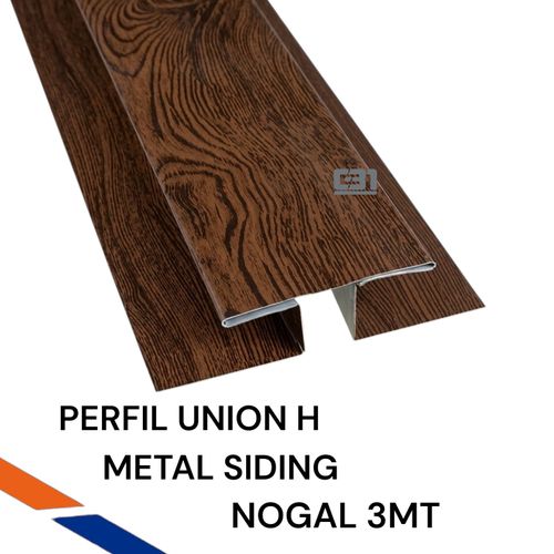 PERFIL H NOGAL METAL SIDING 3MT