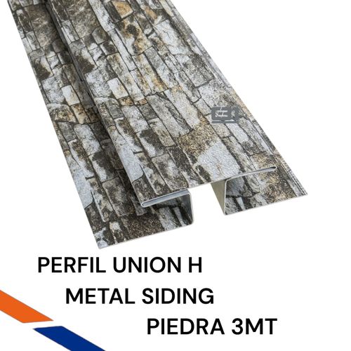 PERFIL H PIEDRA METAL SIDING 3MT