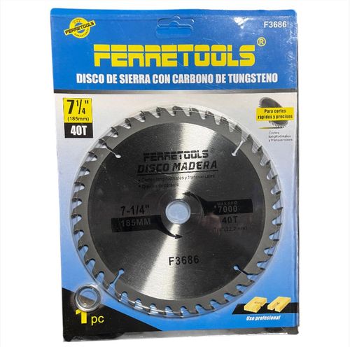 DISCO MADERA 7 1/4" 40 DIENTES F3686