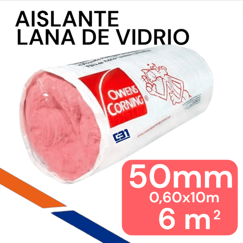 LANA DE VIDRIO 50MM 6M2