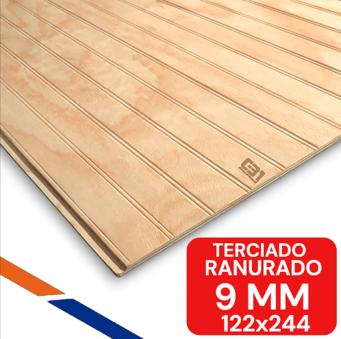 TERCIADO RANURADO W 9 MM COLONIAL