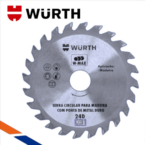 DISCO MADERA 7 1/4" 24D WURTH SIERRA CIRCULAR