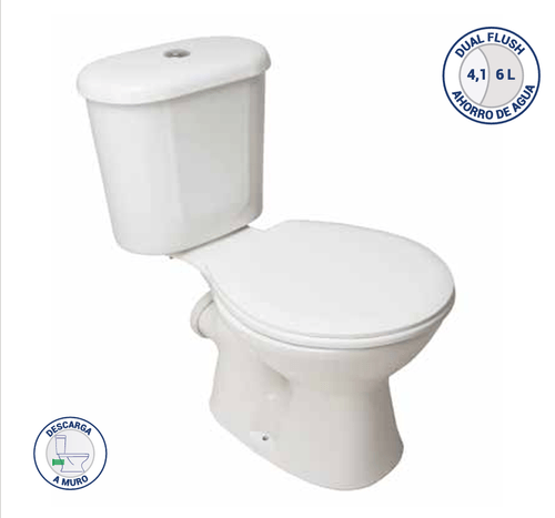 WC ANDES A MURO DESCARGA INODORO