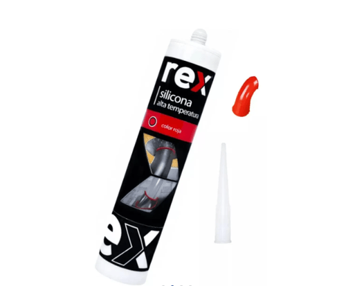 SILICONA ALTA TEMPERATURA ROJA REX 300ML