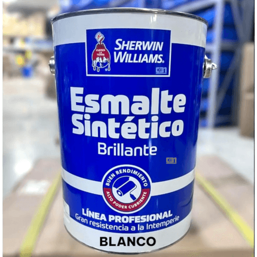 ESMALTE SINTETICO BLANCO BRILLANTE GL SHERWIN WILLIAMS LINEA PROFESIONAL