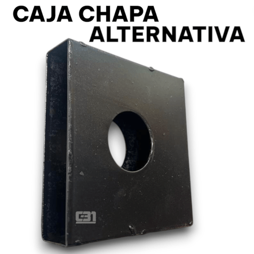 CAJA CHAPA SOBREPONER NEGRA ALTERNATIVA