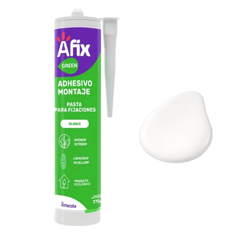 SILICONA ADHESIVO MONTAJE AFIX CARTUCHO 370gr