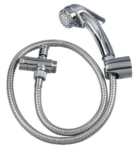 DUCHA BIDET ÁRABE TAUMM KIT COMPLETO CON FLEXIBLE VALVULA T