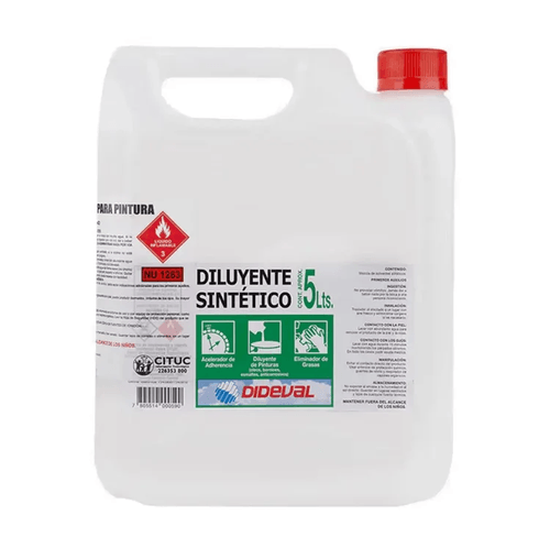 DILUYENTE SINTETICO BIDON 5 LT DIDEVAL