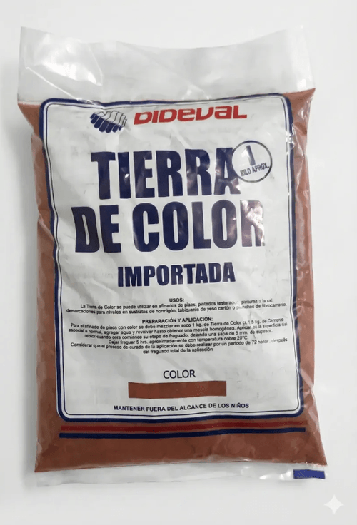 TIERRA COLOR ROJA 1KG DIDEVAL
