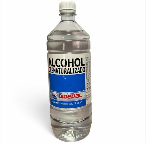 ALCOHOL DESNATURALIZADO 1LT DIDEVAL ( ETANOL DE MELAZA 96%)