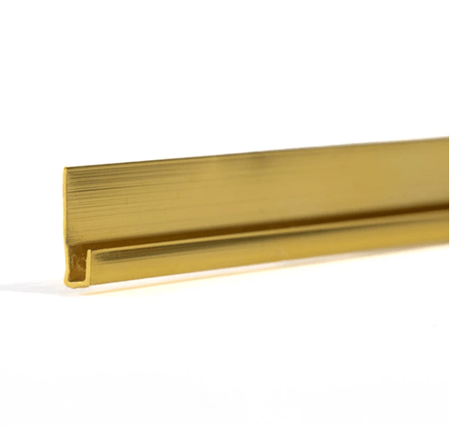 PERFIL J DORADO 2.95mt ( wall panel pvc )