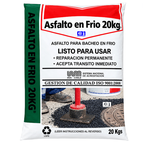ASFALTO EN FRIO BOLSA 20KG