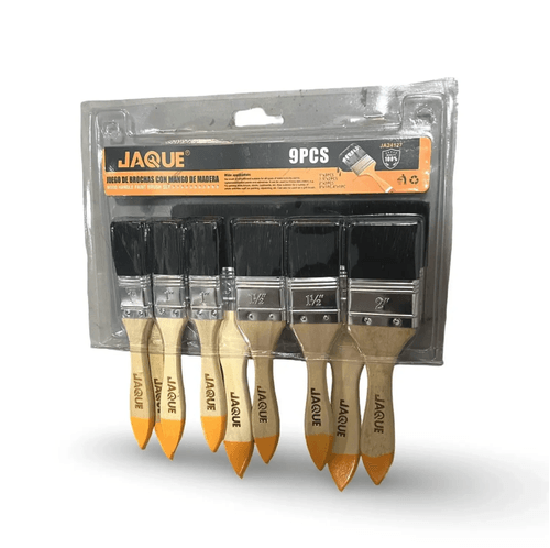 SET DE BROCHA CERDA SINTETICA 9 PCS JA24127